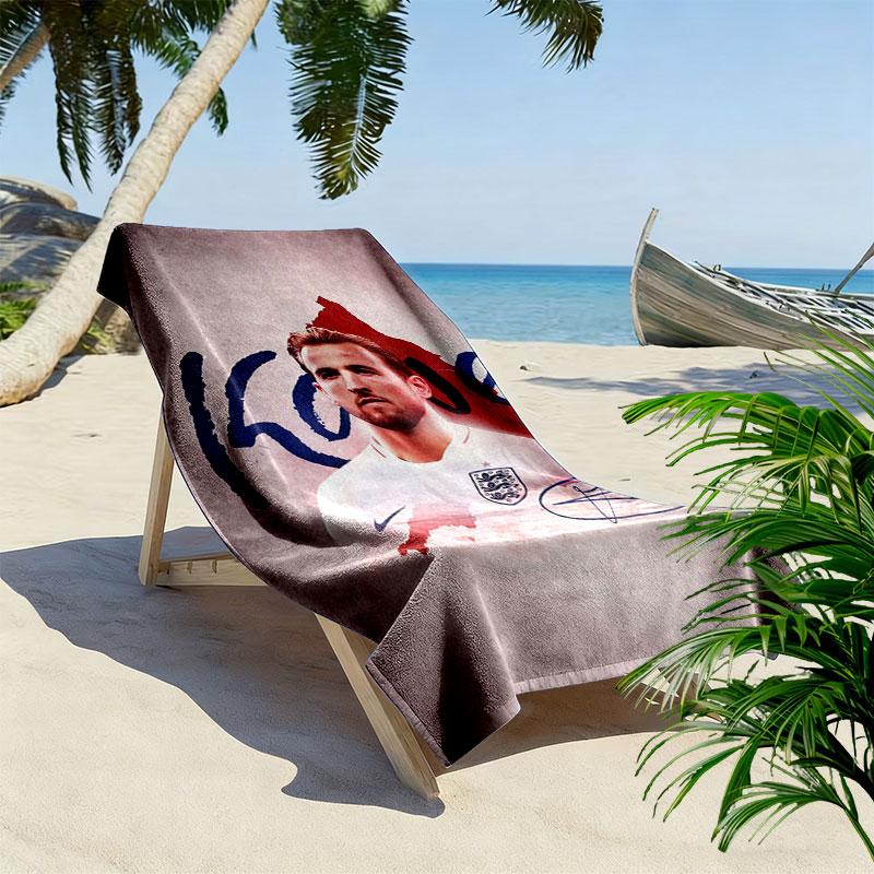 Harry Kane Icon Beach Towel, Large Soft Quick Dry Towel for Beach Camping Swimming