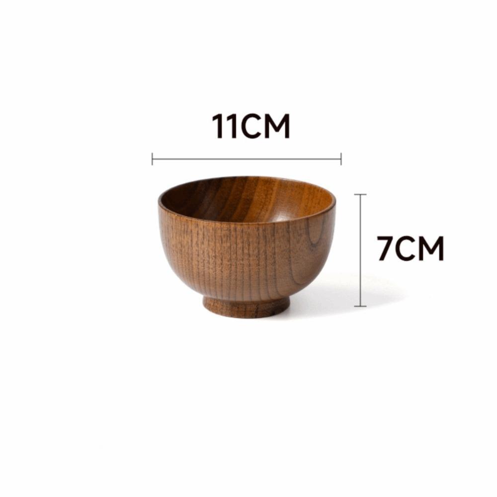 Japanese Style Wooden Bowls Handmade Crafts Wooden Utensils New Food Containers Tableware