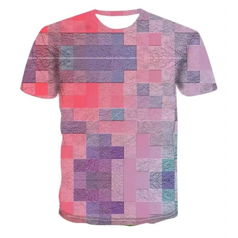 Мужская повседневная футболка с 3D-принтом, модная и забавная, трехмерная, с коротким рукавом, большого размера, удобный топ