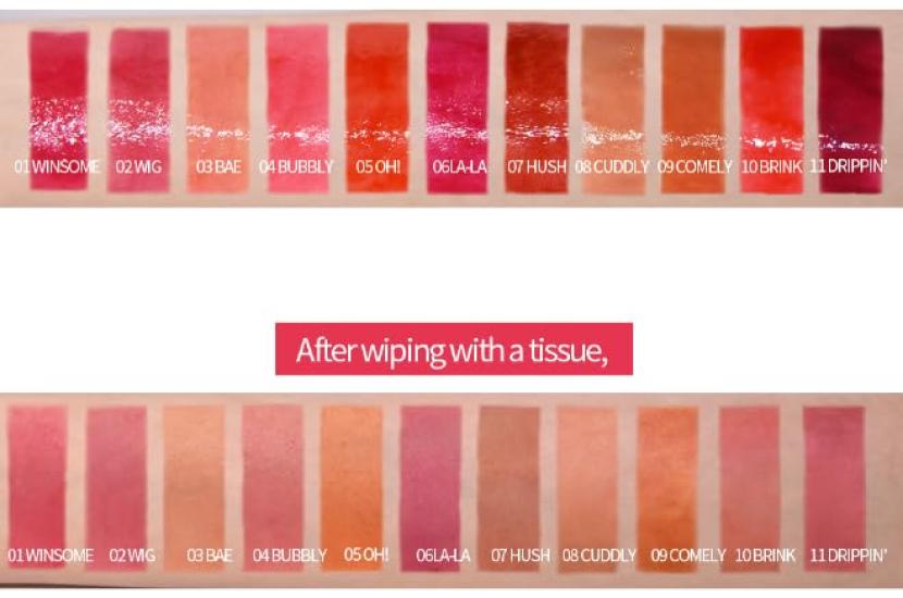 HOLIKA HOLIKA ТИНТ ДЛЯ ГУБ HEART CRUSH GLOW TINT AIR [Официальный японский продукт] (4. Пузырчатый)