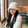 Hat Women's Winter New Plush Bucket Hat Warm Fashion Imitation Mink Versatile Bucket Hat