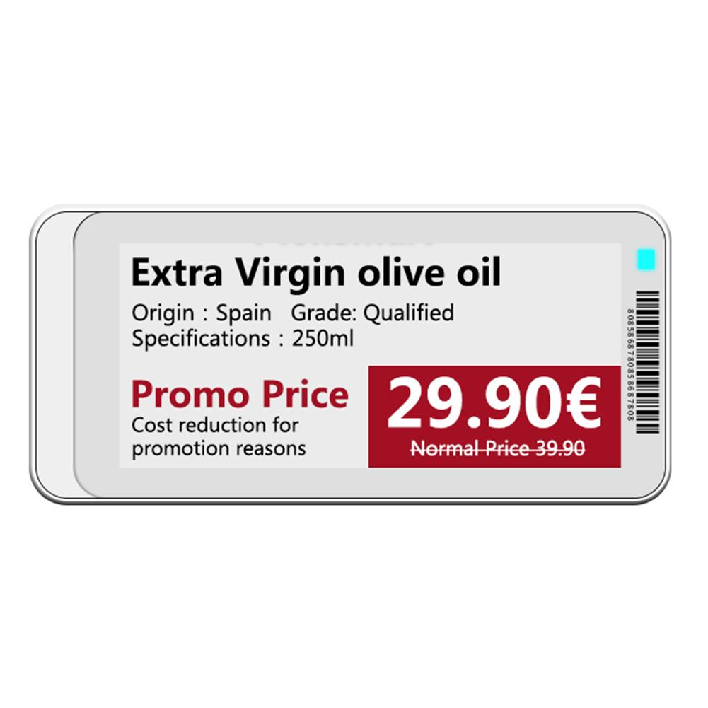 2.1'' 2.9'' E-paper E-Ink EInk Экран Дисплея NFC BT Версия Операционное ПО Приложения TFT Экран IP65 Электронная Ценниковая Карта