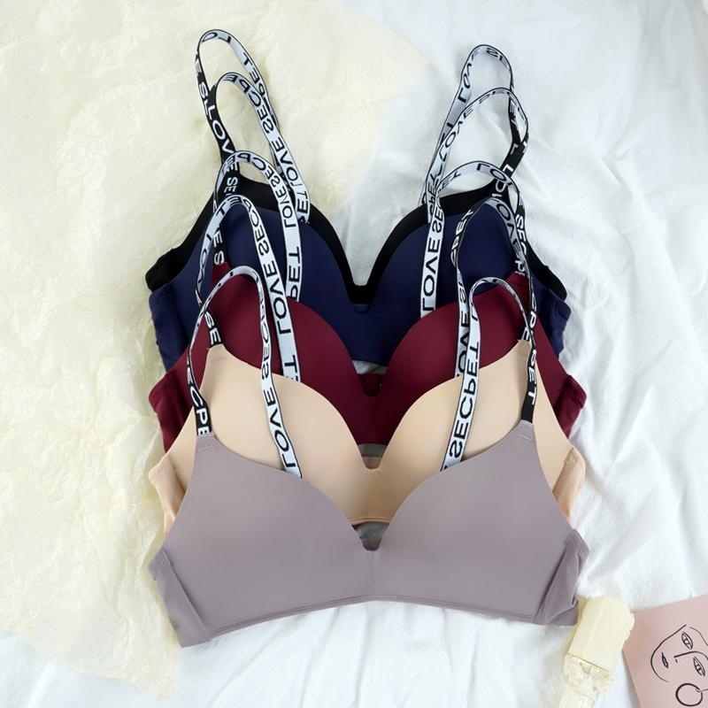 Women Seamless Bras Push Up Lingerie Sexy Bra Girls Letter Strap Bralette Wireless Brassiere Female Intimates