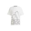Big Logo Sporty Print Crew Neck T-Shirt Men Tops White GU4290