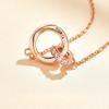 Mobius Ring Necklace Girls Light Luxury Niche Collarbone Chain Year To Give Girlfriend Gift