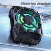 Rechargeable Phone Radiator Low-Noise Wireless Magnetic 3 Speeds Adjustable Gaming Phone Cooling Fan with LED Lights