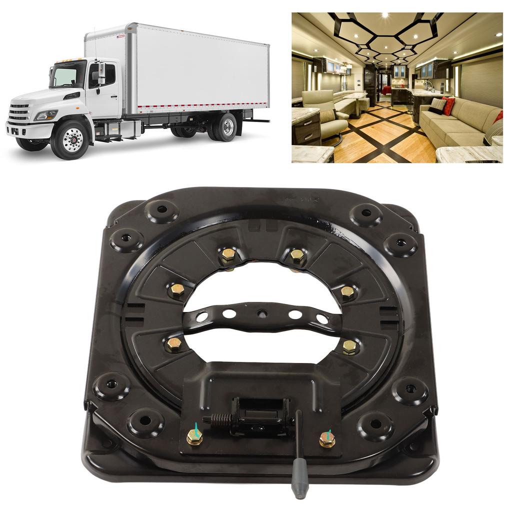 Сверхпрочное поворотное основание для сиденья Стальная пластина Вращающееся на 360 градусов Нагрузка 130 кг для автодома, лодки, автобуса