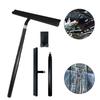 Expandable Bathroom Window Cleaner Steel Long Handle Shower Scraper with Nonslip Hook Multipurpose Surfaces Maintenance