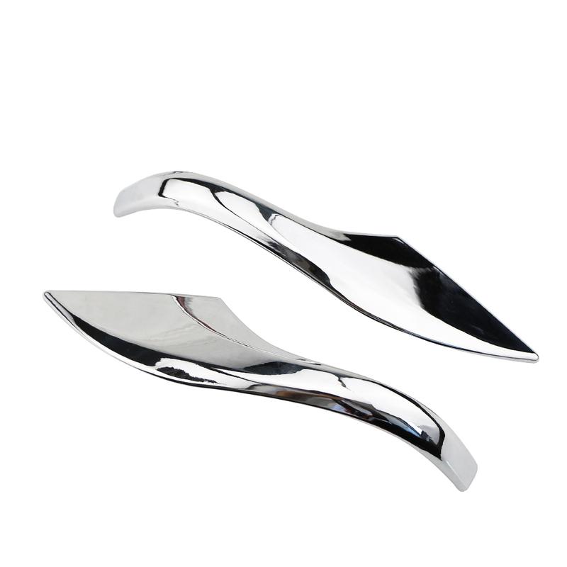 2Pcs ABS Chrome Car Rearview Mirror Anti-Scratch Cover Sticker Trim for Toyota CHR C-HR 2016 2017 2018 Accessories