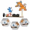 DIY Wooden STEM Kit - Cat Catching Mouse Toy Educational Physics Science Experiment Circle Spin Cat And Mouse Game Gift