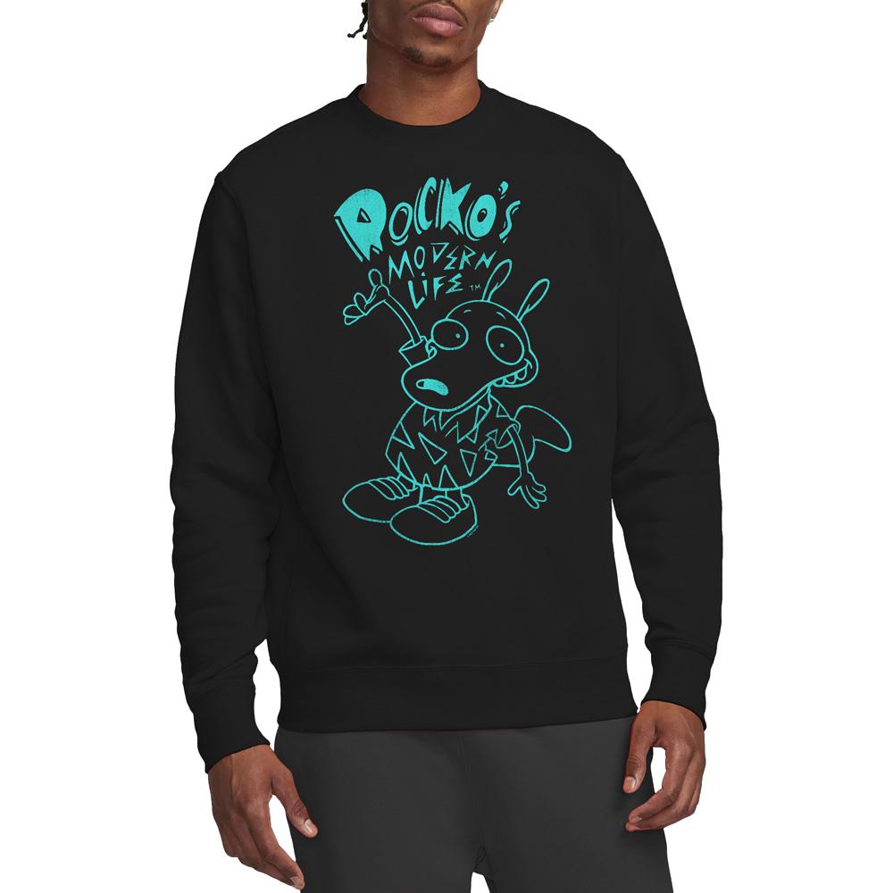 Rocko´s Modern Life Unisex Adult Neon Sweatshirt