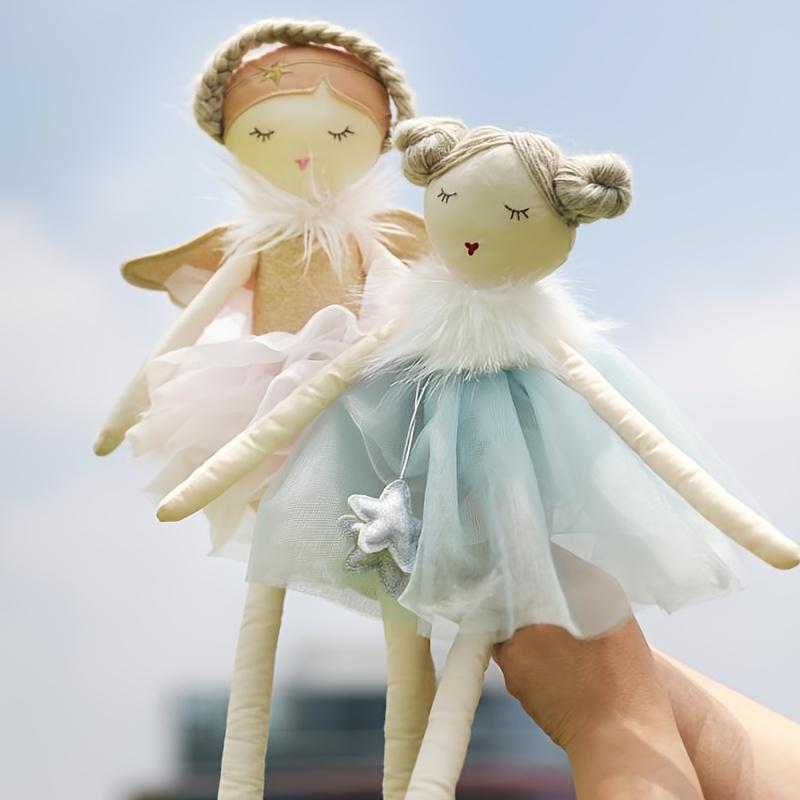 Angel Stuffed Doll Toy Soft Elegant Plush Doll for Little Girls for Birthday Gift Room Decor Po Props for Infants Toddlers