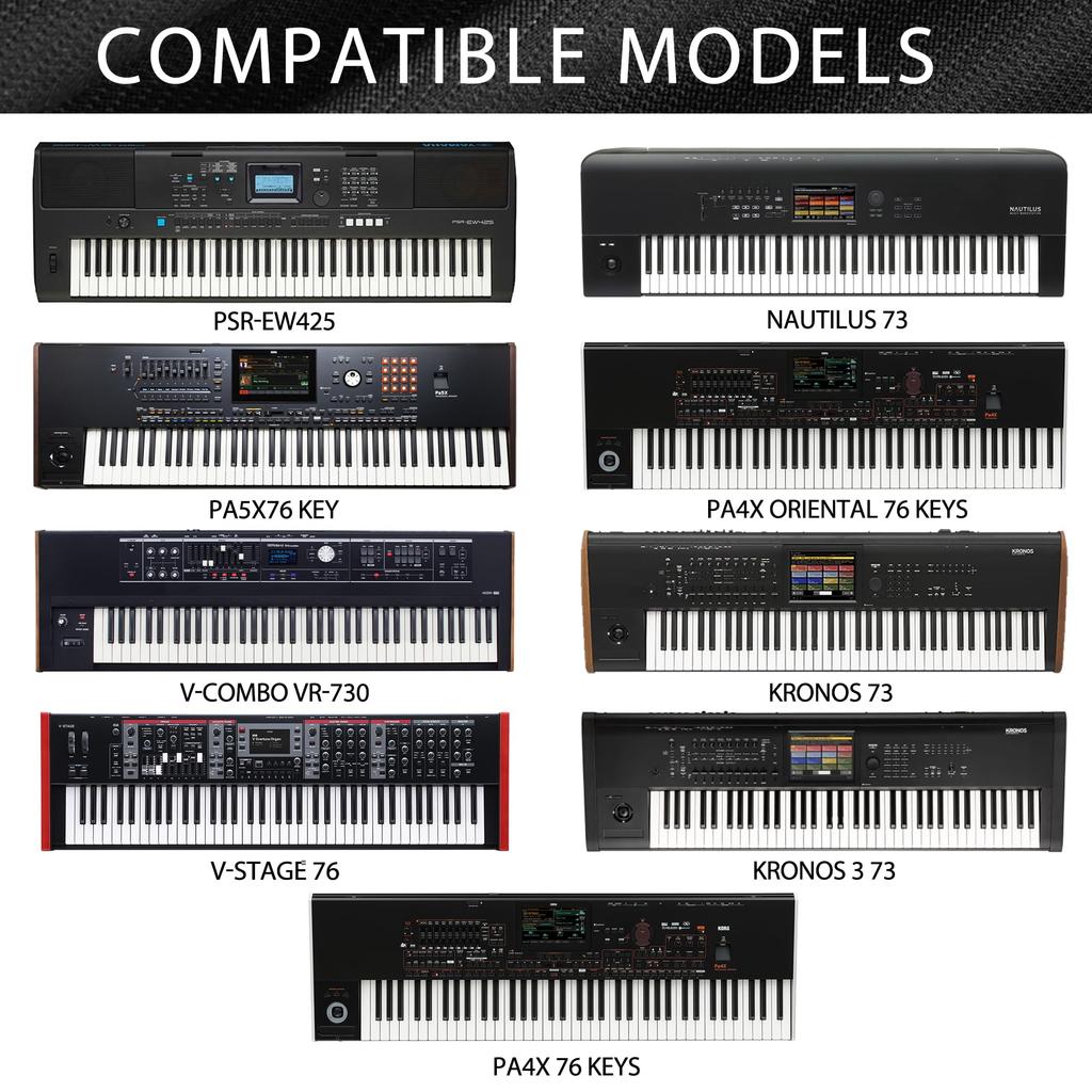 Пылезащитная крышка для клавиатуры Musiin Premium Chinlon, совместимая с Yamaha, обеспечивает полное покрытие, незаменимый аксессуар для вашего - PSR-EW425, защита,