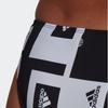 Adidas Logo Graphic Bikini Color Block Design Casual Sports Tankini Women Swimwear White Black H62031