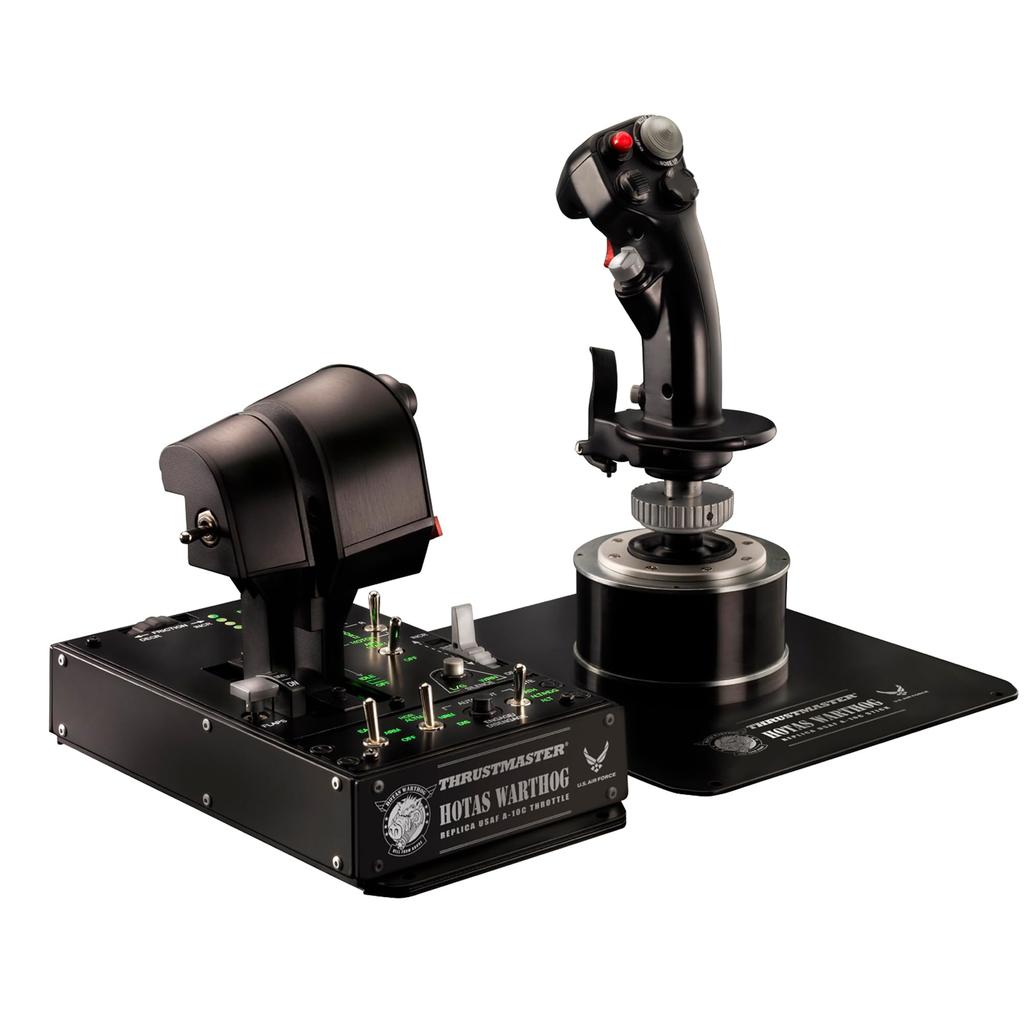 Thrustmaster Flight Stick HOTAS Warthog PC Compatible Flight Simulator Dual Throttle Control Panel with Warranty 1-Year Manufacturer's