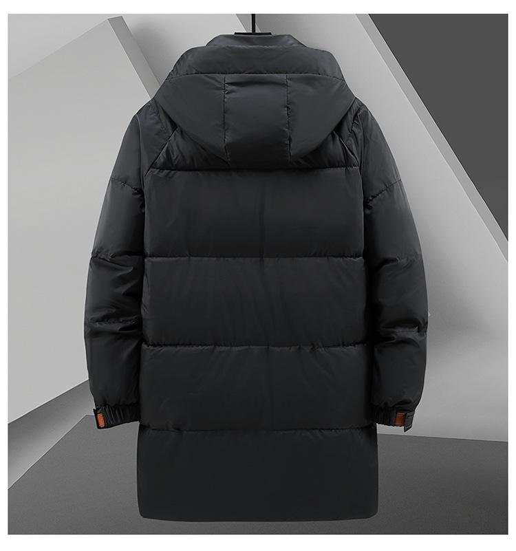 Winter Men's Large Size Mid-length Loose Casual Thick Down Jacket