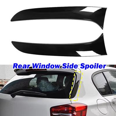 1 пара глянцевых черных диффузоров для заднего стекла Canard Air Splitter для BMW 1 серии F20 F21 2012-2019