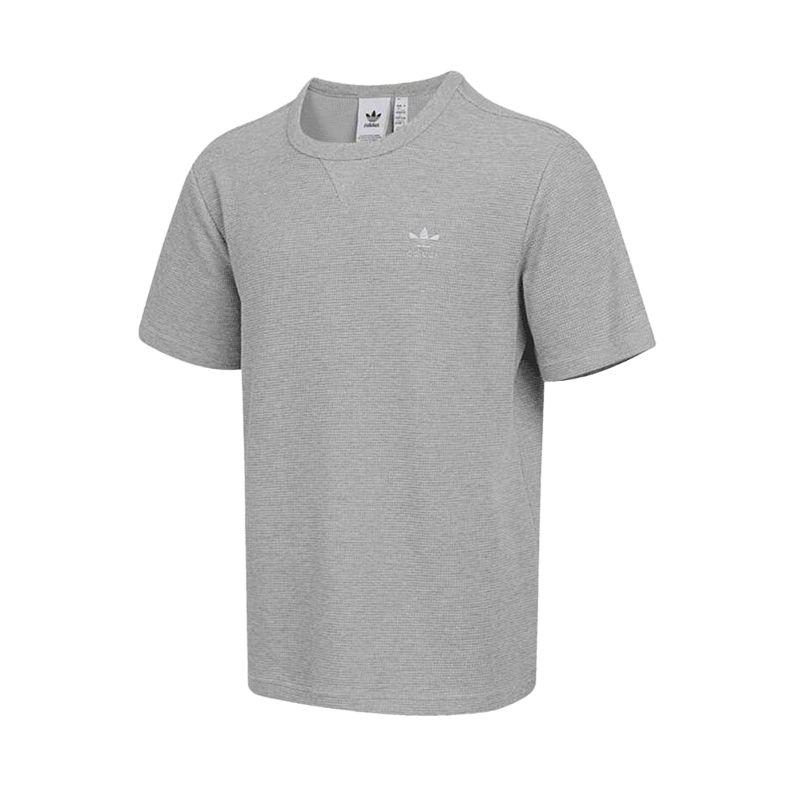 Adidas Originals Breathable Casual Short Sleeve T-Shirt Men Tops Gray JX2640