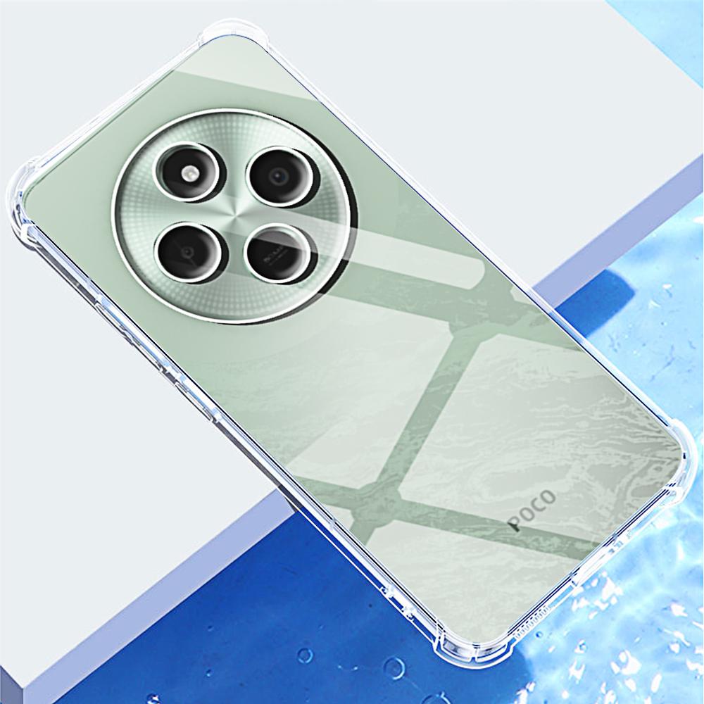 Прозрачный чехол для телефона Xiaomi Poco C75 5G 4G Shell Защитная задняя крышка камеры Clera Covers для Pocco Poxo C65 C61 C55 C51 C40