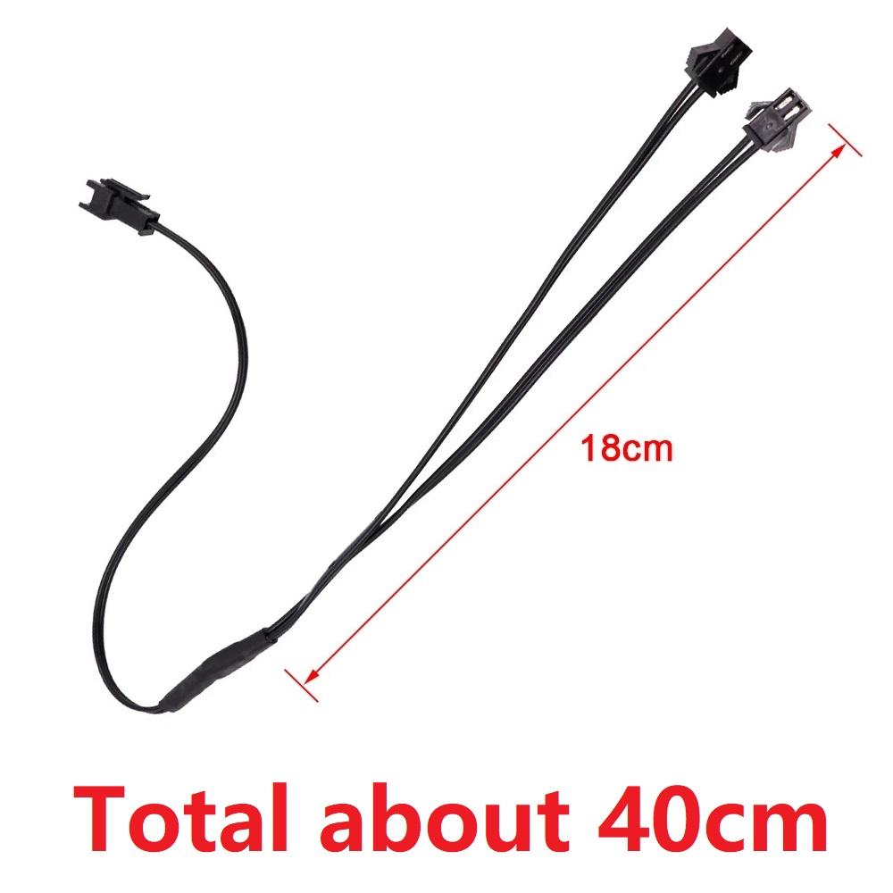 1 To 2/3/4/5/6/7 Splitter Connector For EL Wire Electroluminescent Light Conected With Inverter Cable LED Neon Light Wiring
