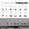 cxjva7 3D ABS Chrome Silver Black Car Sticker Rear Trunk Body Fender TIGUAN Letters Labeling Emblem Badge Logo