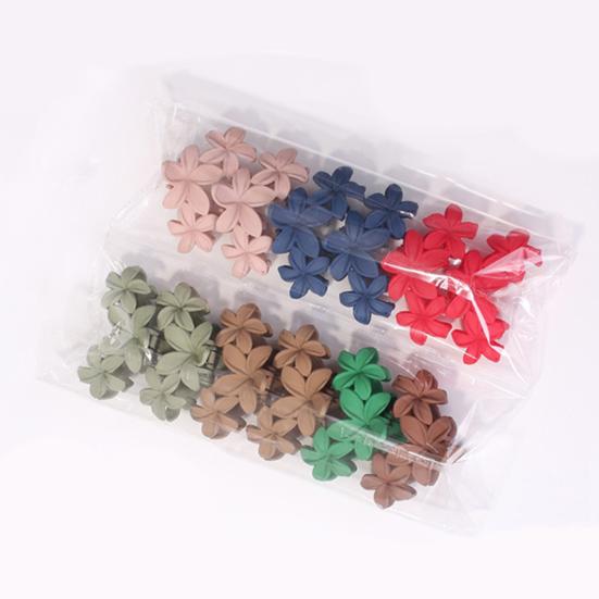 Женский пластиковый коготь для волос в форме цветка ярких цветов, заколка для волос, противоскользящий дизайн, прочный захват, коготь для волос, заколка для волос на затылке, головные уборы