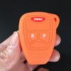 Силиконовый чехол-брелок для ключа автомобиля Chrysler 300 Dodge Caliber Jeep Patriot Pacifica Liberty 2+1 3 кнопки