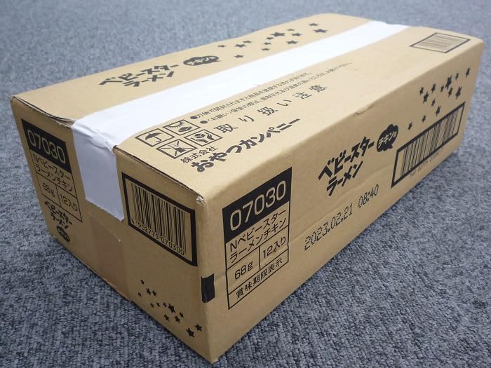 Oyatsu Company Лапша быстрого приготовления Baby Star со вкусом курицы 68г x 12 пакетиков в [Официальный] (Богатый кальцием, рецепты, приготовление, перекусы)