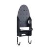 Two-in-One Hooks Iron Holder Black White Storage Rack Ironing Board Hanger  Storage Supplies