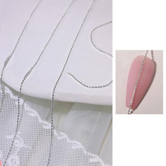 Nail Chain Multi-purpose DIY Glittery 3D Manicure DIY Metal Chain Charms for Girl