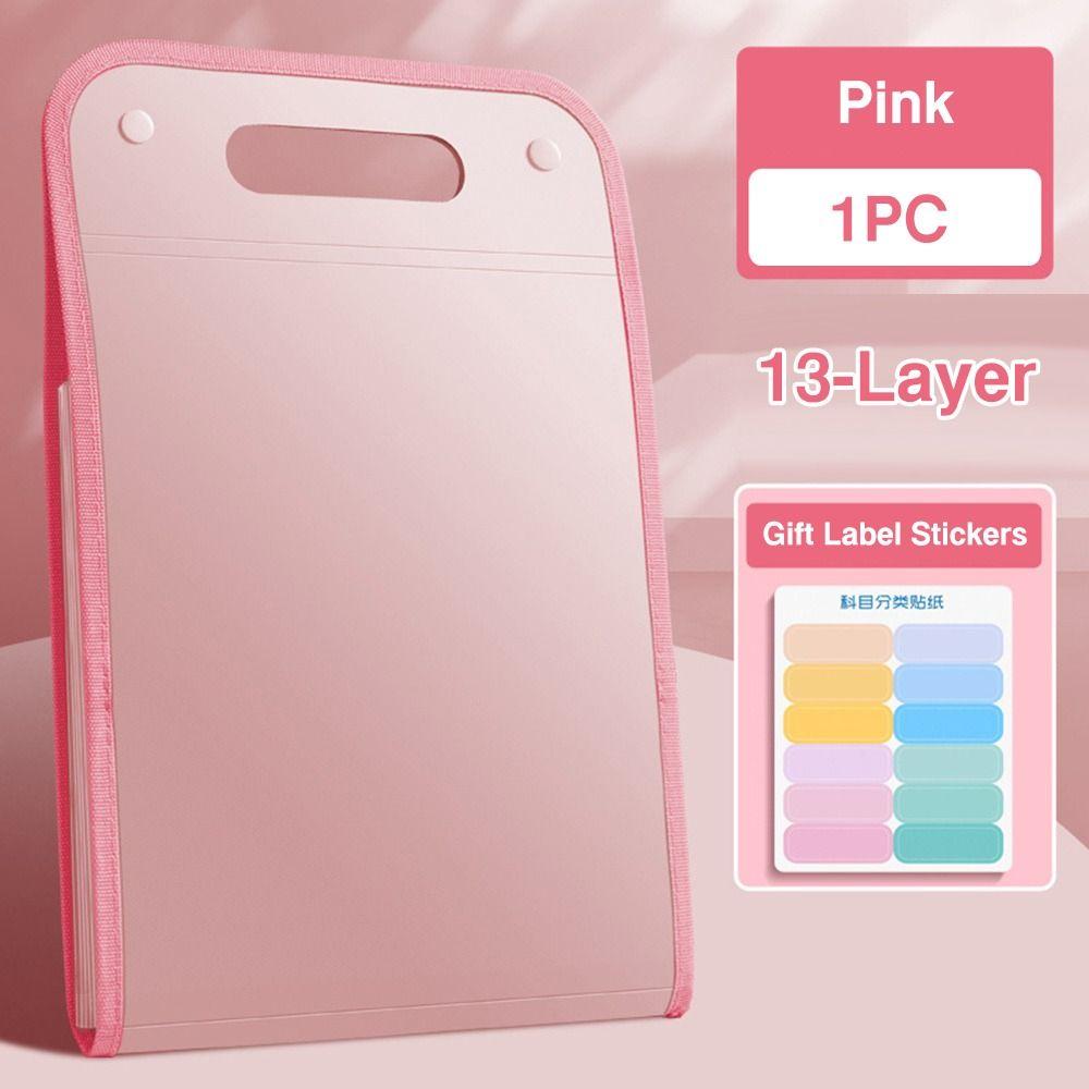 13 Pockets Organ Bag Waterproof Document Bag Creative Envelope Folder  School Office