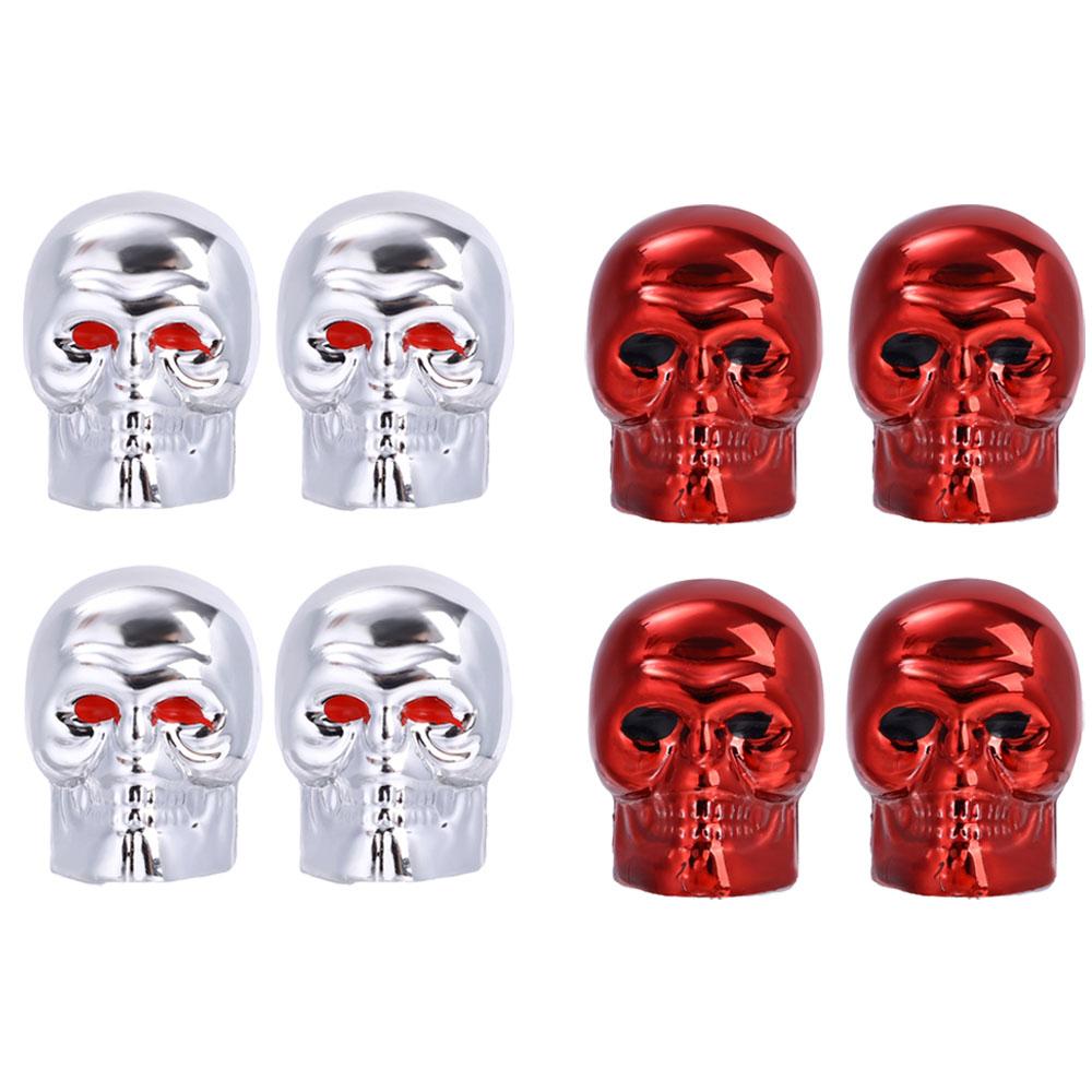 Крышка клапана автомобиля в виде черепа, колеса мотоцикла, шины, антикоррозийный медный сердечник, декоративная крышка штока клапана Шредера