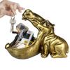 Hippo Statue Resin Hippopotamus Figurine Big Mouth Hippo Candy Dish Key Bowl Sculpture