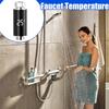 Термометр для душевой лейки Водонепроницаемый Светодиодный цифровой дисплей Измеритель температуры воды Индикатор с цветовой кодировкой Умный измеритель температуры