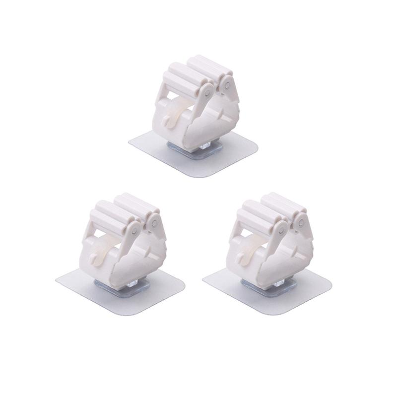 1/3 шт. Зажим для швабры Настенное хранение Органайзер для швабры Держатель Вешалка Стеллаж для хранения Бесшовный зажим для швабры Крючок Бытовые настенные вешалки