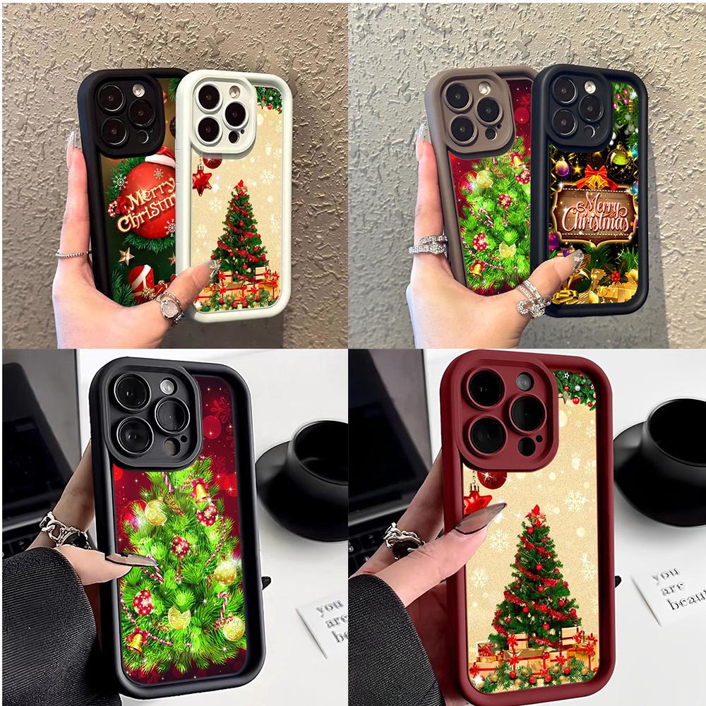 Ae113 Merry Christmas art Santa design art Чехлы для телефонов Samsung A54 A05s A55 A53 A15 S23 S24 Ultra S25 Plus A35 Angel Eye Ladder Защитный чехол