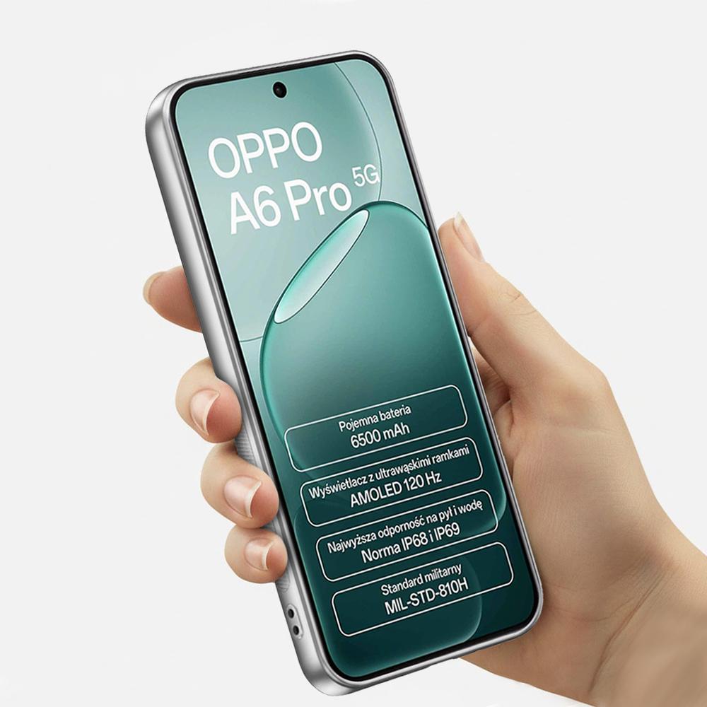 Protective case for Oppo A6 Pro 5G, for MagSafe, white