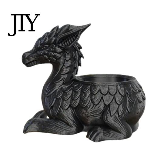 3D Printed Planter Pot Dragon Pot, Mini Succulents Herb Plants Flower Desktop Indoor Outdoor Container, Home Balcony Decoration Small