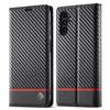 LC.IMEEKE for Samsung Galaxy A14 4G/5G Carbon Fiber Texture Anti-drop Phone Case Leather Wallet Stand Phone Cover
