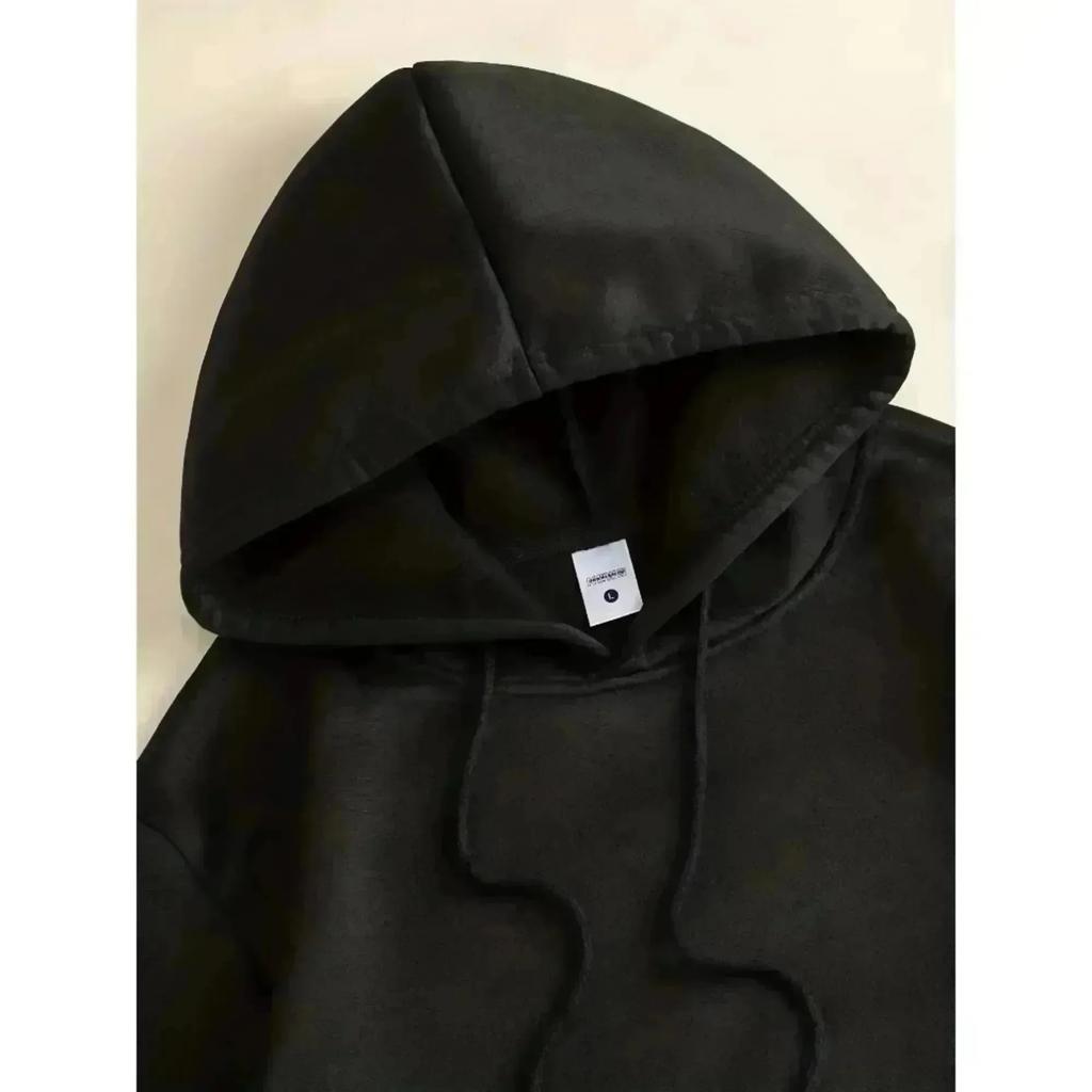 Мужское худи оверсайз готическое с принтом козла Бафомета, хоррор стритвир пуловер черная толстовка с капюшоном