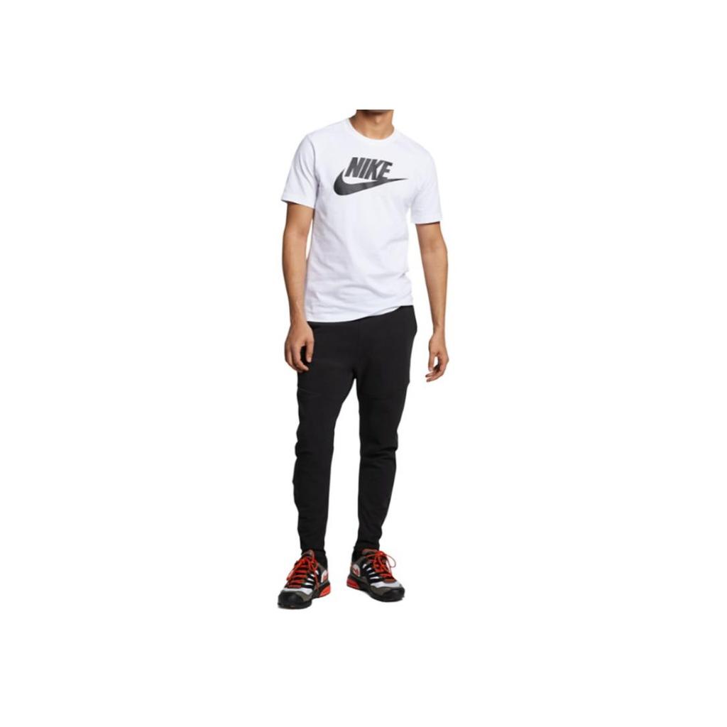 Nike Футболка Nsw Icon Futura Casual Sport с дышащим принтом и коротким рукавом, с круглым вырезом, мужская, белая AR5004-101