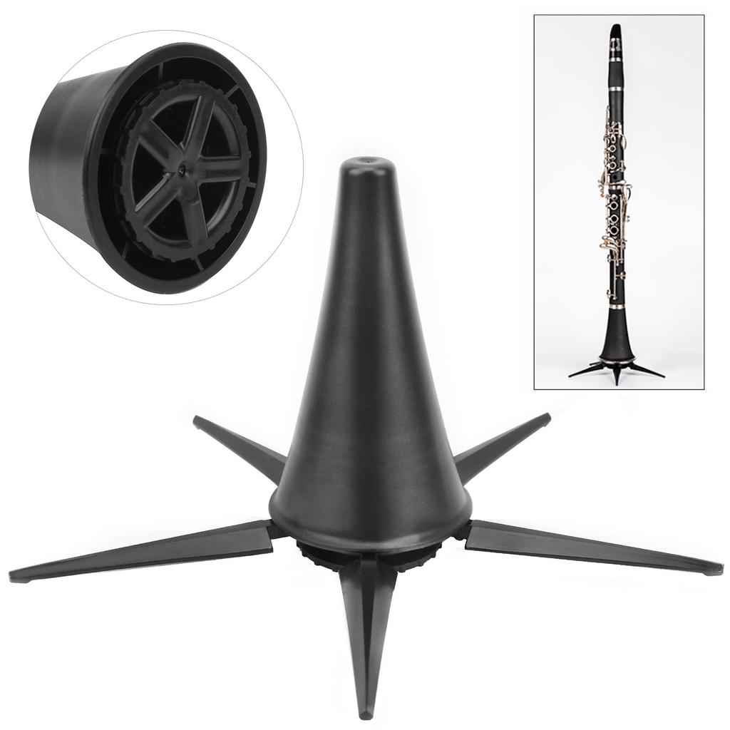 Foldable Clarinet Stand Portable Clarionet Floor Holder 5‑Legs Flute Bracket Wind Instrument Accessory
