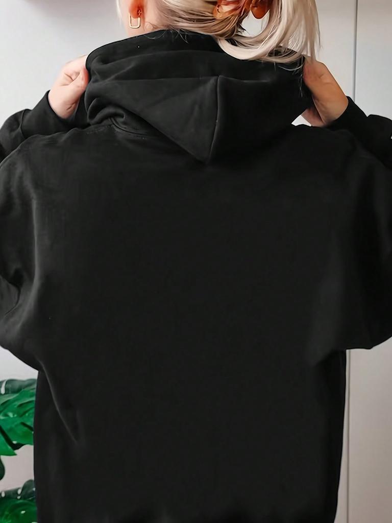 Женский и мужской топ большого размера с принтом, свободный повседневный, мягкий, удобный и дышащий, свободный худи-пуловер для активного отдыха