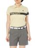 PEARLY GATES Women's Short Sleeve Polo Shirt (Lame Jacquard) / Golf / 055-4160400 040_Champagne 0 [S]