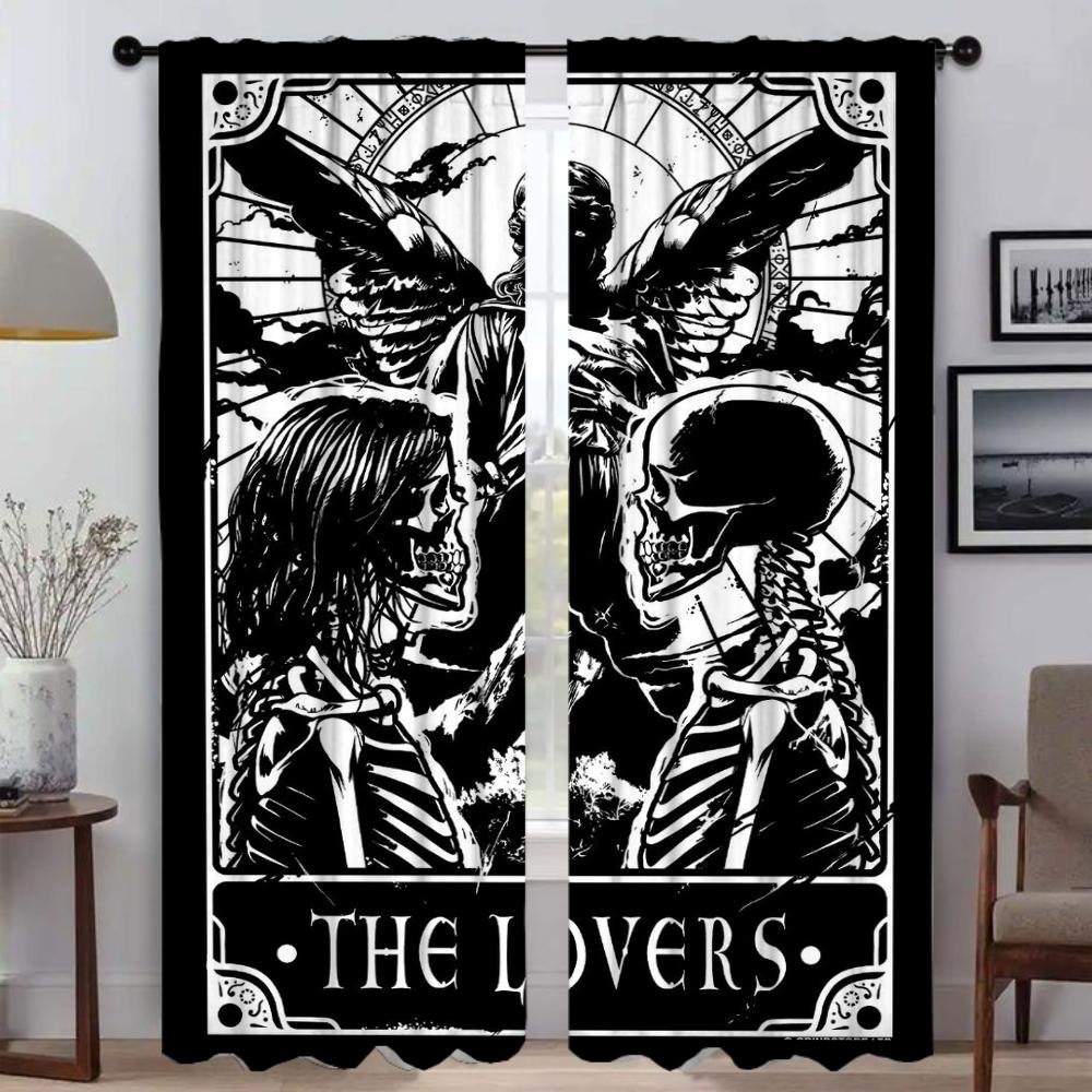 Гадание на картах Таро Элегантные шторы для гостиной Затемняющие шторы Тюль для спальни Домашний интерьер Шторы 2 шт.