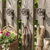 Iron Wall Hanging Hook Rustic Coat Hanger Retro Key Organizer  Courtyards