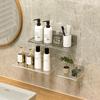 Bathroom Vanity Table Organizer Wall Shelf Home Storage Rack Skin Care Cosmetic Display Storage Holder Punch-Free