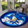 1pc Sonic the Hedgehog Round carpet, Made of Polyester,Perfect for Decorating Office Chairs, Living Rooms fplt081