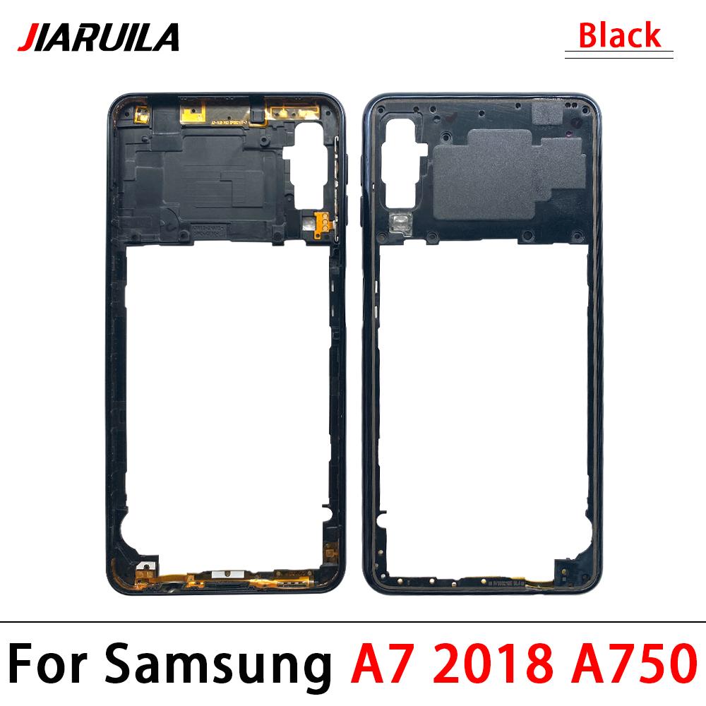 Middle Frame For Samsung A41 F62 M51 M62 A7 2018 Housing Middle Frame Case + Side Keys Volume Buttons Replacement Part