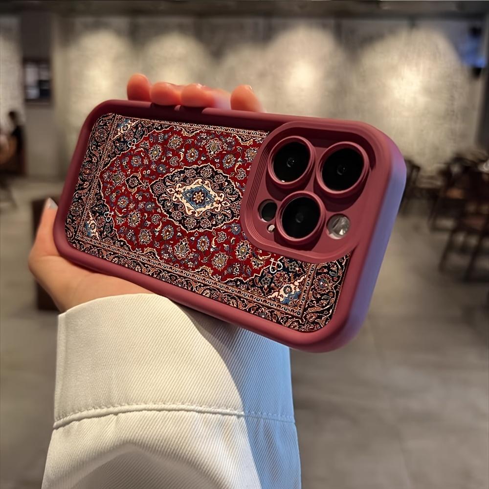 Чехол для мобильного телефона с персидским узором, подходит для iPhone 17 16 15 14 13 12 11 Pro/ Max /Plus, противоударный и защищающий от падений
